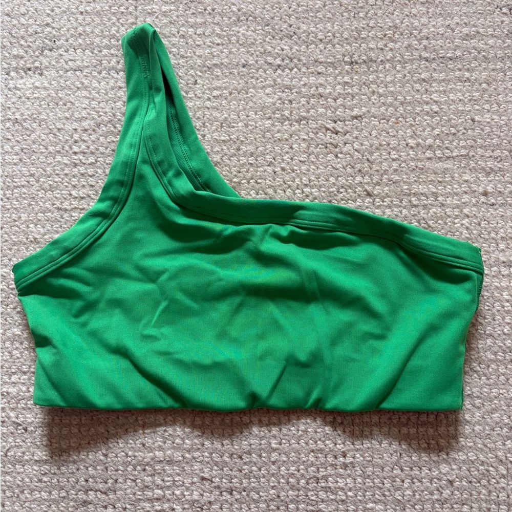Green One-Shoulder Top